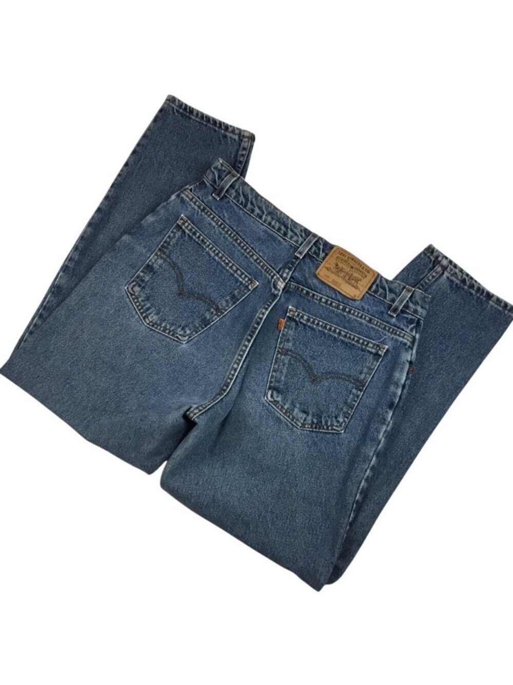 RARE VINTAGE LEVI’S 950 Orange Tab Relaxed Fit Tapered Leg Jeans Size 14 - Picture 12 of 15